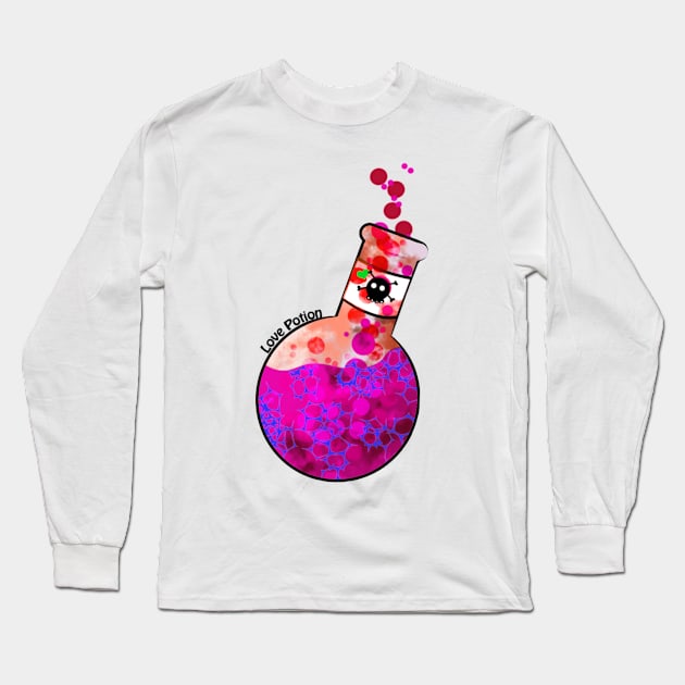 Love potion by science, red edition Long Sleeve T-Shirt by 1anioh